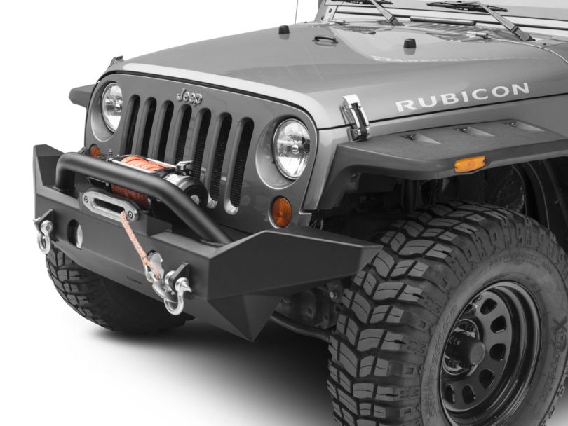 OR-Fab Jeep Wrangler Full Width Front Bumper w/ Top Winch Mount 83226 ...