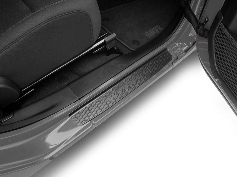 Mopar Jeep Wrangler Door Sill Guards Black 82215393 (1820 Jeep
