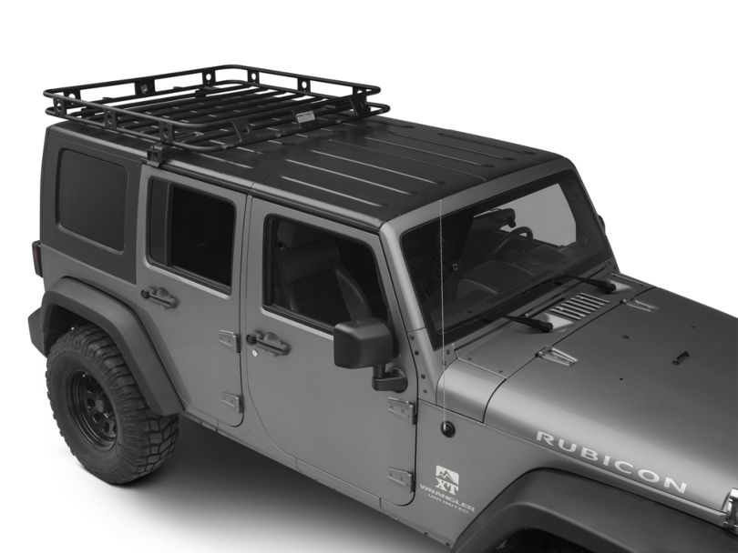 Smittybilt Jeep Wrangler Welded One-Piece Defender Roof Rack - 4.5 ft ...