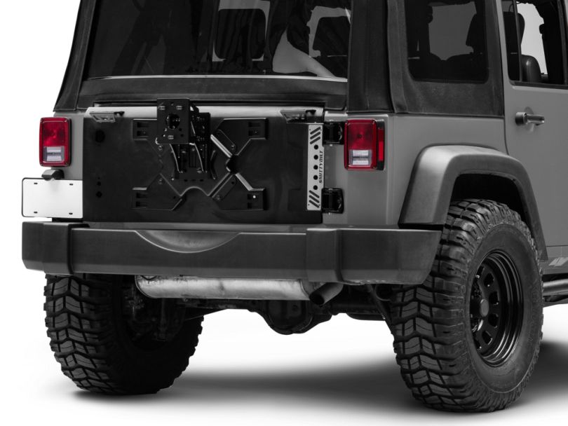 Smittybilt Jeep Wrangler XRC Tailgate w/ Tire Carrier 76410 (07-18 Jeep ...