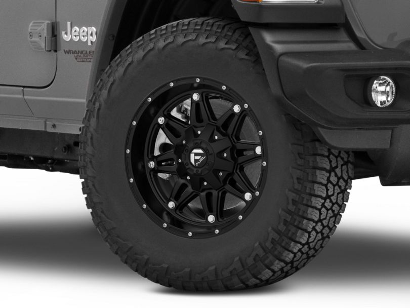 Fuel Wheels Jeep Wrangler Hostage Matte Black Wheel 17x9 D53117900545