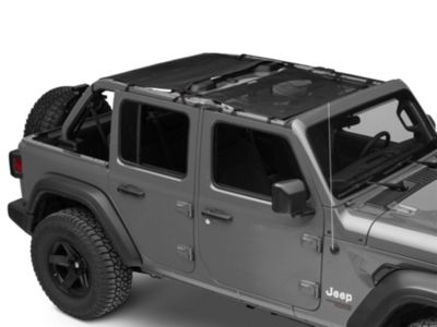 Dirty Dog 4x4 Jeep Wrangler Front Rear Sun Screens Black
