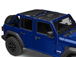 Dirty Dog 4x4 Front and Rear Seat Sun Screen; Black (18-23 Jeep Wrangler JL 4-Door)
