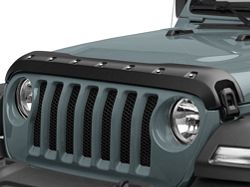 Premium Bolt-On Look Hood Deflector; Smooth (18-24 Jeep Wrangler JL)