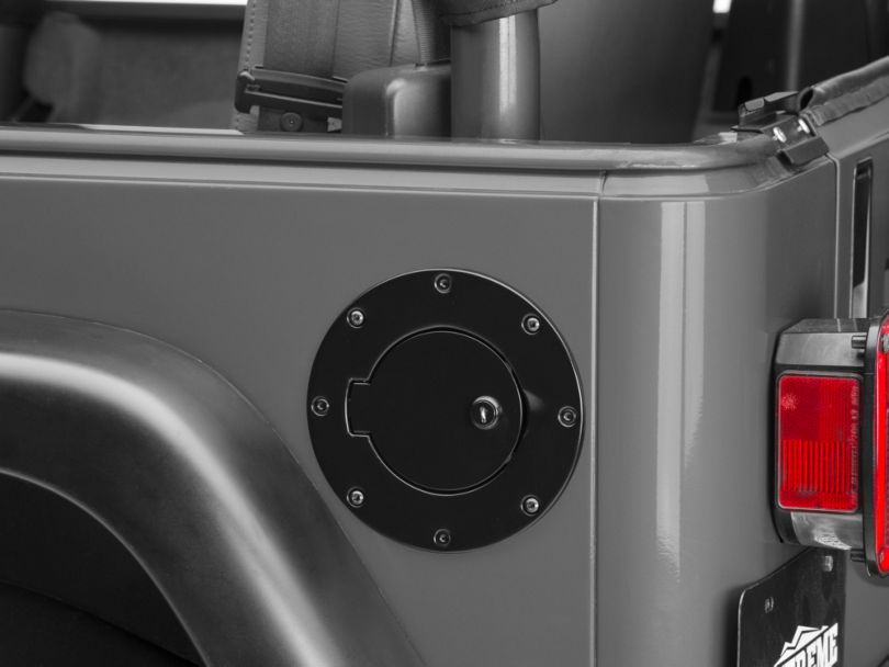 Rugged Ridge Jeep Wrangler Locking Fuel Door Black 11229.04 (9706