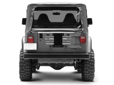 Steinjager Jeep Wrangler Spare Tire Carrier Delete Plate - Black J0043675  (97-06 Jeep Wrangler TJ)