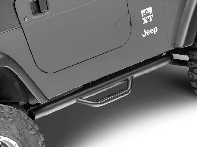 Rugged Ridge Jeep Wrangler Spartan Nerf Side Step Bars - Textured Black ...