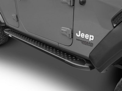 Romik Jeep Wrangler RAL-B Running Boards; Black 61314419 (18-24 Jeep ...