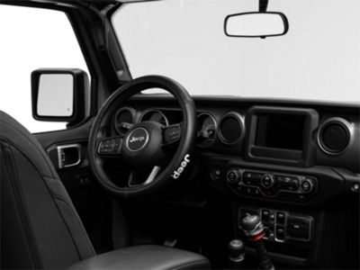 Jeep Wrangler Speed Grip Steering Wheel Cover with Jeep Logo; Black (66-23  Jeep CJ5, CJ7, Wrangler YJ, TJ, JK & JL) - Free Shipping