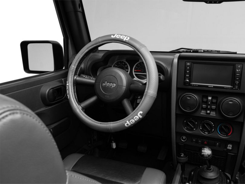 Jeep Wrangler Elite Series Speed Grip Steering Wheel Cover with Jeep