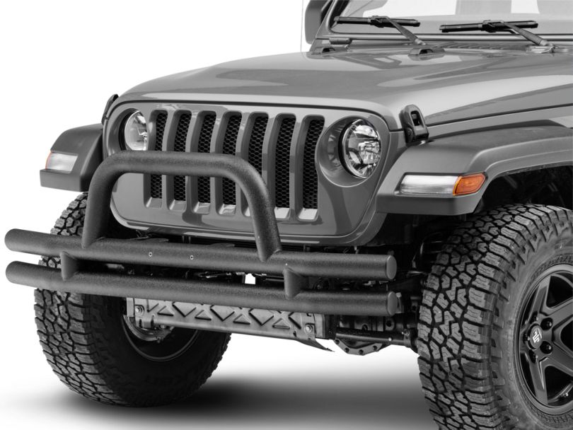 RedRock 4x4 Jeep Wrangler Tubular Front Bumper - Textured Black J130038 ...