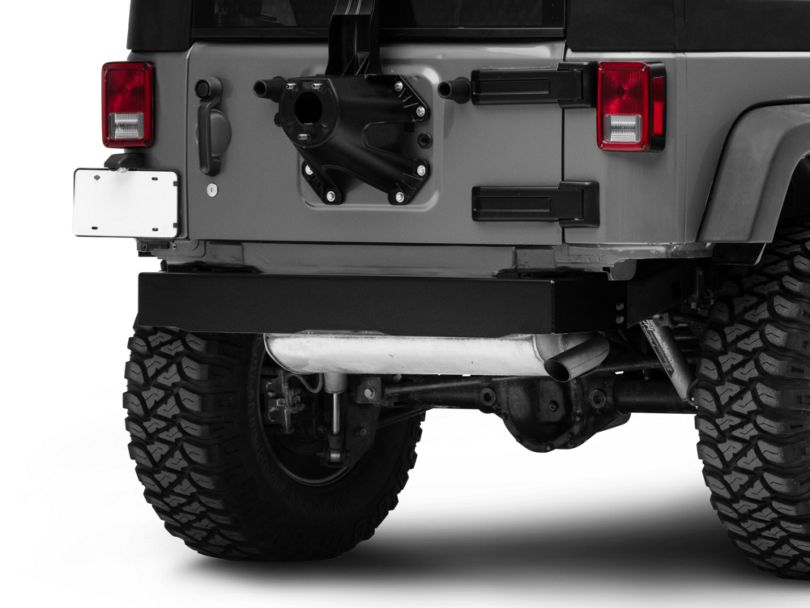 Steinjager Jeep Wrangler Stubby Rear Bumper - Black J0047860 (07-18 ...