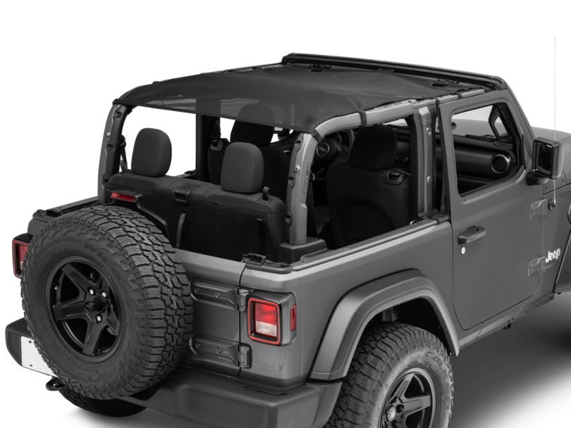 Rugged Ridge Jeep Wrangler FullLength Eclipse Sun Shade Black 13579.