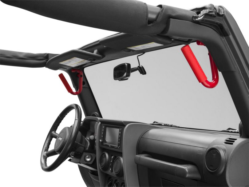 Rough Country Jeep Wrangler Solid Steel Front and Rear Grab Handles