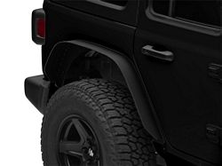 Barricade HD Flat Fender Flares; Rear (18-24 Jeep Wrangler JL)