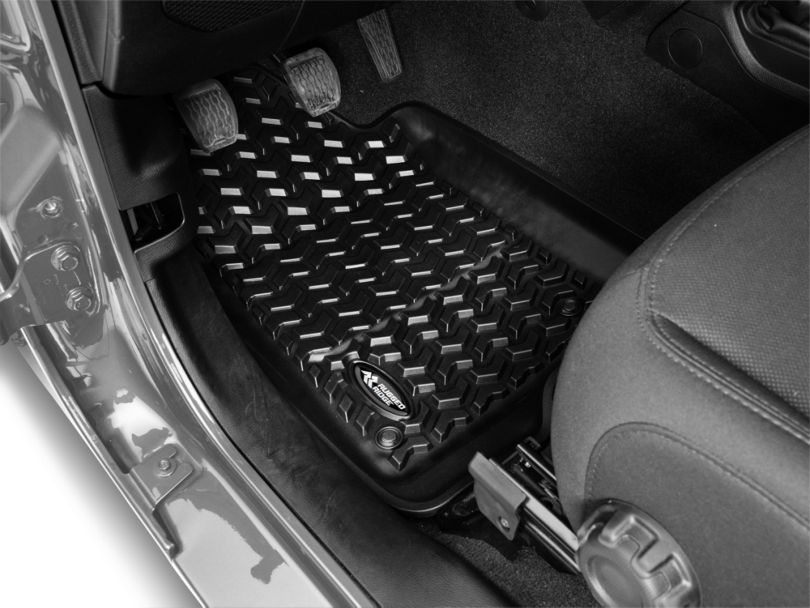 Rugged Ridge Jeep Wrangler AllTerrain Front & Rear Floor Mats Black