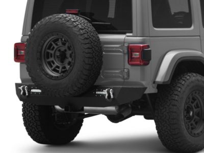 RedRock Solid Steel Rear Bumper with LED Lighting (18-24 Jeep Wrangler JL)