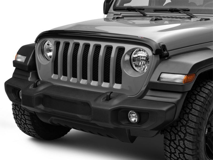 Weathertech Jeep Wrangler Stone & Bug Deflector - Dark Smoke 50273 (18 ...