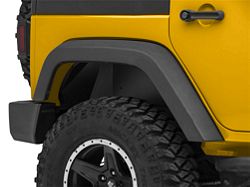 Fishbone Offroad Aluminum Inner Fenders; Rear; Black (07-18 Jeep Wrangler JK)