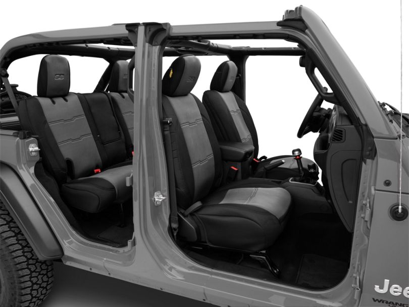 Smittybilt Jeep Wrangler GEN2 Neoprene Front & Rear Seat Covers Black