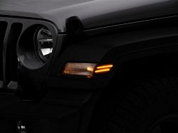 Raxiom Axial Series LED Fender Flare Marker Lights; Smoked (18-24 Jeep Wrangler JL)