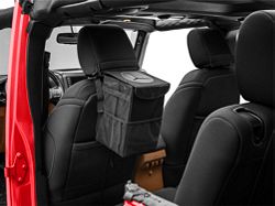 RedRock Headrest Mounted Trash Can with Storage Pockets (07-24 Jeep Wrangler JK & JL)