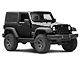 Deegan 38 Rock Sliders; Textured Black (07-18 Jeep Wrangler JK 2-Door)