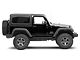 Deegan 38 Rock Sliders; Textured Black (07-18 Jeep Wrangler JK 2-Door)
