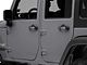 RedRock Old Glory Door Handle Inserts; Black and White (07-18 Jeep Wrangler JK 4-Door)