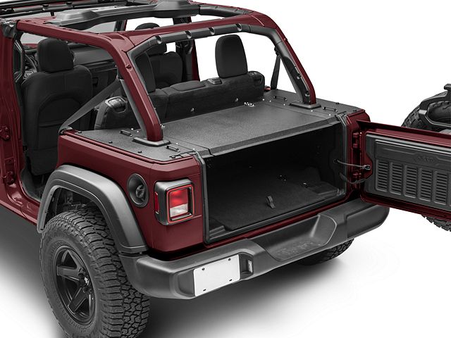 DV8 Offroad Rear Storage Security Cover (18-24 Jeep Wrangler JL 4-Door, Excluding 4xe)