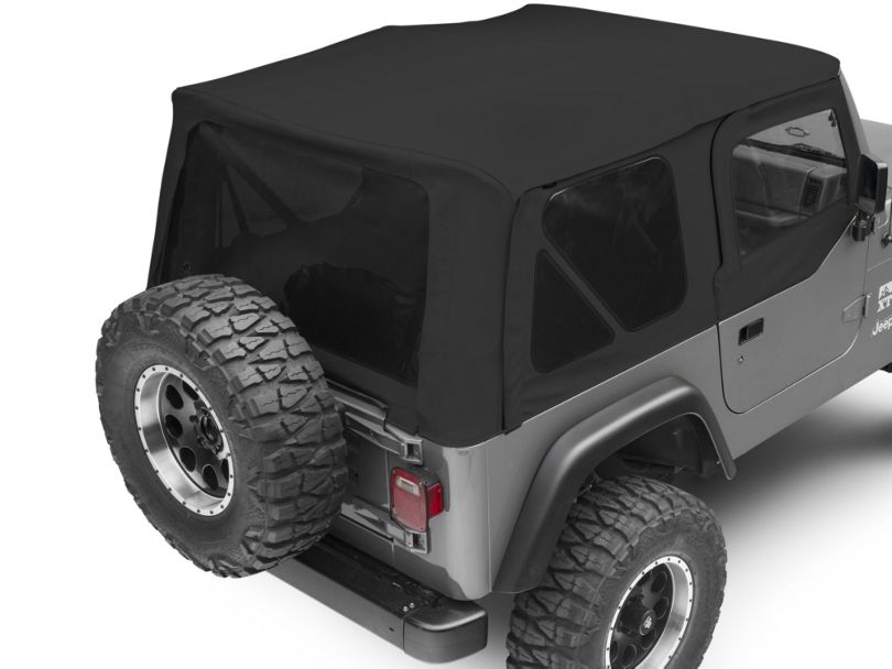 Bestop Jeep Wrangler Sailcloth Replace-A-Top w/ Tinted Windows - Black ...