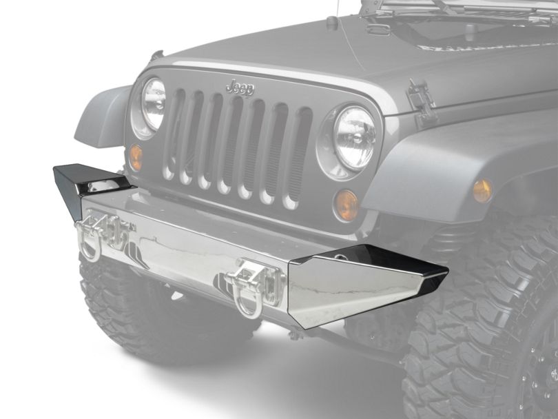 Rugged Ridge Jeep Wrangler Bumper Ends for XHD Front Bumper - Stainless ...