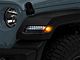 Raxiom Axial Series Sequential LED Parking/Turn Signal Lights; Smoked (18-24 Jeep Wrangler JL Sport w/ Factory Halogen Lights)