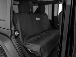 Jeep Licensed by TruShield Waterproof Pet Guard Seat Cover with Jeep Logo (Universal; Some Adaptation May Be Required)