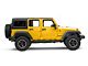 Jeep Licensed by RedRock Aluminum Inner Fender Liners with Jeep Logo; Front; Textured Black (07-18 Jeep Wrangler JK)
