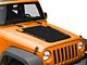 Jeep Licensed by RedRock Rubicon Hood Decal; Matte Black (07-18 Jeep Wrangler JK)