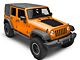 Jeep Licensed by RedRock Rubicon Hood Decal; Matte Black (07-18 Jeep Wrangler JK)