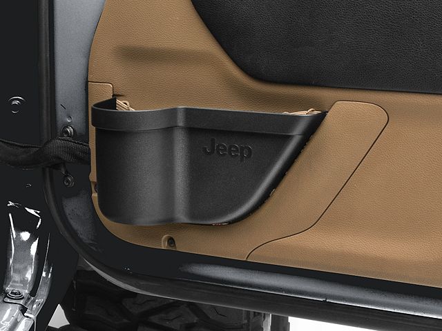 Jeep Licensed by RedRock Door Panel Storage Organizer Tray with Jeep Logo (11-18 Jeep Wrangler JK)