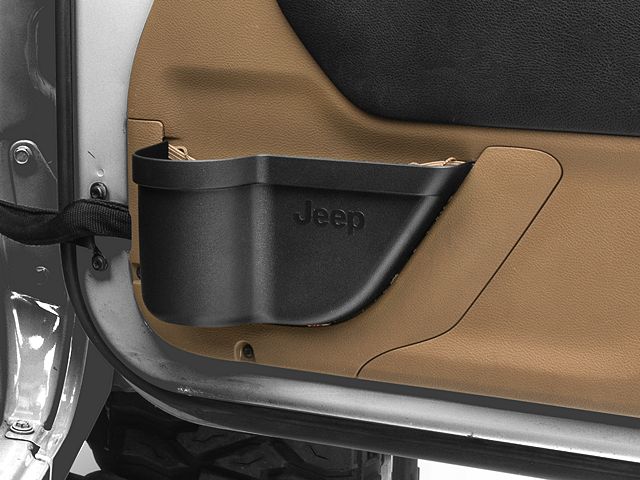 Jeep Licensed by RedRock Door Panel Storage Organizer Tray with Jeep Logo (11-18 Jeep Wrangler JK)