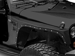 Smittybilt XRC Front Fenders; Black Textured (07-18 Jeep Wrangler JK)