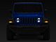 Raxiom Axial Series 9-Inch Angel Eye LED Headlights and LED Fog Lights; Black Housing; Clear Lens (18-24 Jeep Wrangler JL)