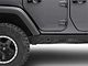 Jeep Licensed by RedRock Rubi Rails with Jeep Logo; Textured Black (07-18 Jeep Wrangler JK 4-Door)