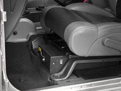 Tuffy Security Products Underseat Drawer with Keyed Lock; Driver Side (07-10 Jeep Wrangler JK 2-Door; 07-18 Jeep Wrangler JK 4-Door)