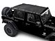 Dirty Dog 4x4 Safari Sun Screen; Black (07-18 Jeep Wrangler JK 4 Door)