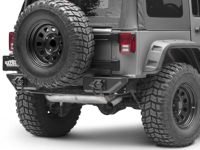 Rugged Ridge Jeep Wrangler Aluminum XHD Rear Bumper Pod Center Step ...