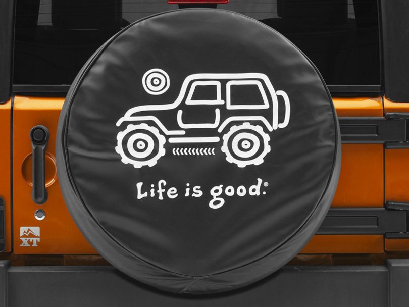 Life is Good Jeep Wrangler Native OffRoad Spare Tire Cover J218563 (87