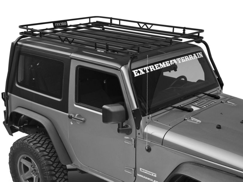Garvin Jeep Wrangler Expedition Rack w/ Basket 44072 (0718 Jeep