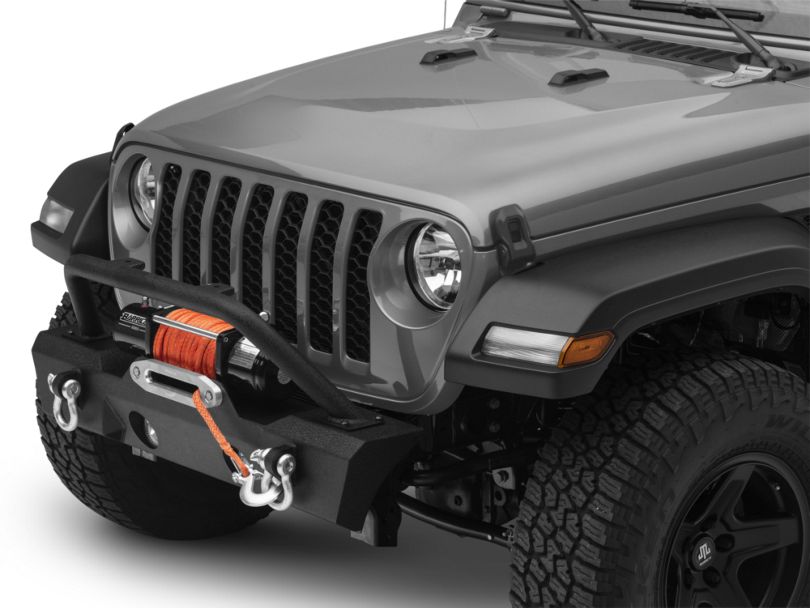 RedRock 4x4 Jeep Gladiator Attack Stubby Front Bumper w/ Winch Mount ...