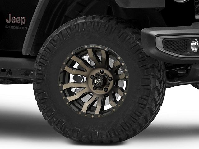 Fuel Wheels Blitz Matte Black Double Dark Tint Wheel; 17x9 (20-24 Jeep Gladiator JT)