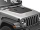 SEC10 Hood Decal; Black/Red Carbon Fiber (20-24 Jeep Gladiator JT, Excluding Mojave)